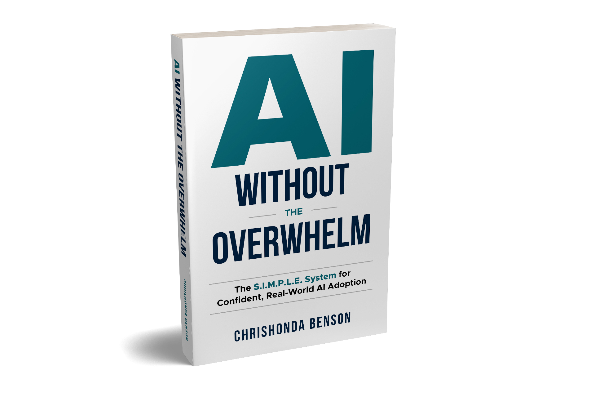 AI Without the Overwhelm book cover by Chrishonda Benson